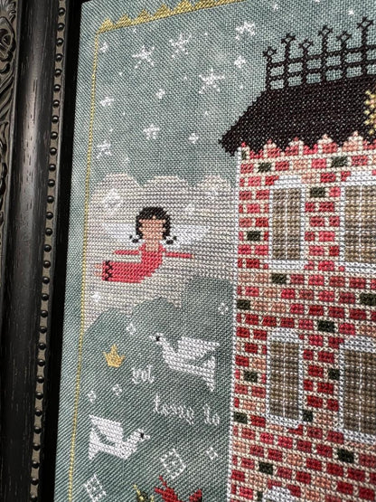 O Holy Night by Annie Beez Folk Art (PRE-ORDER) - Cross Stitch Paper Pattern