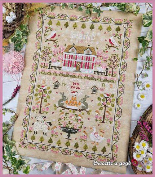 Spring Sampler by Crocette A Gogo - Cross Stitch Paper Pattern