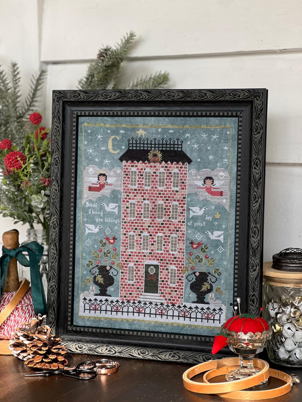 O Holy Night by Annie Beez Folk Art (PRE-ORDER) - Cross Stitch Paper Pattern