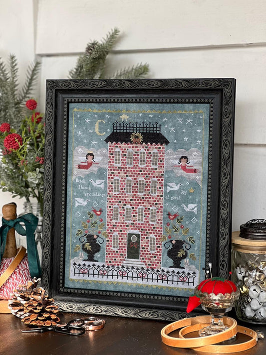 O Holy Night by Annie Beez Folk Art (PRE-ORDER) - Cross Stitch Paper Pattern