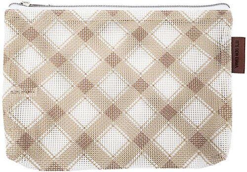 Burlap Mini Mad for Plaid Project Bag by It's Sew Emma