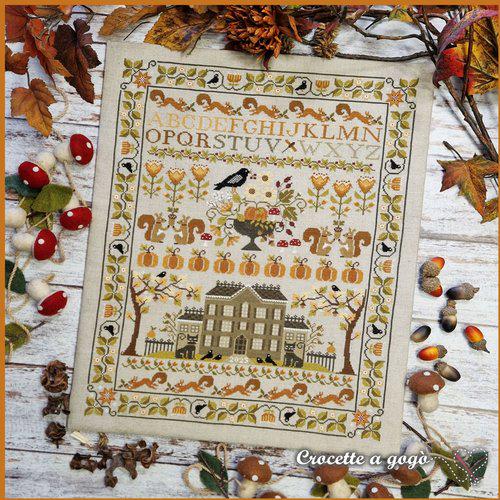 October Sampler by Crocette A Gogo - Cross Stitch Paper Pattern