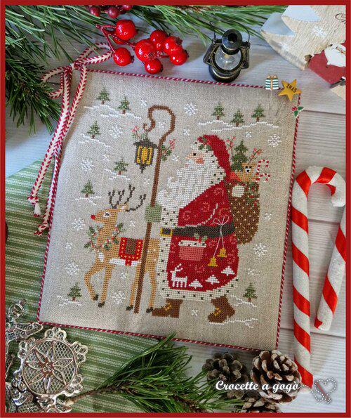 Babbo Natale (Santa Claus) 2024 by Crocette A Gogo - Cross Stitch Paper Pattern