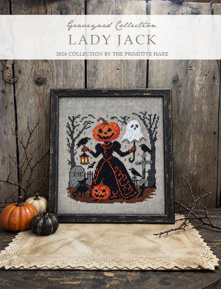 Lady Jack by The Primitive Hare - Cross Stitch Paper Pattern