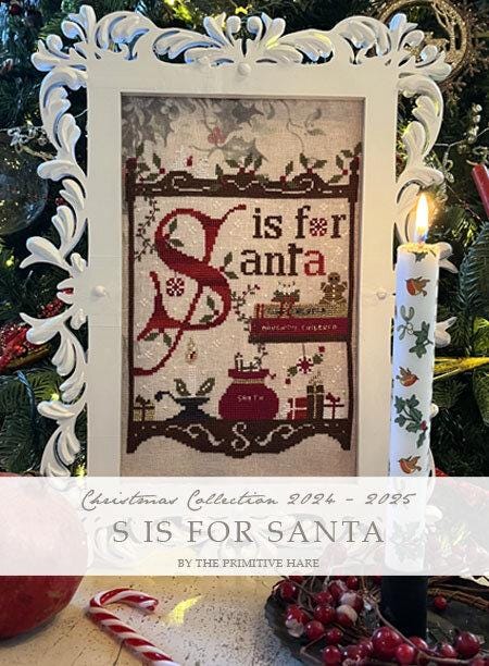 S... Is For Santa by The Primitive Hare - Cross Stitch Paper Pattern