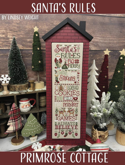 Santa Rules by Primrose Cottage Stitches (PRE-ORDER) - Cross Stitch Paper Pattern